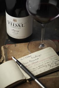 Vidal wines, bottle and design details